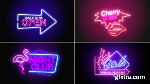 Videohive Neon Signs V1 45555219