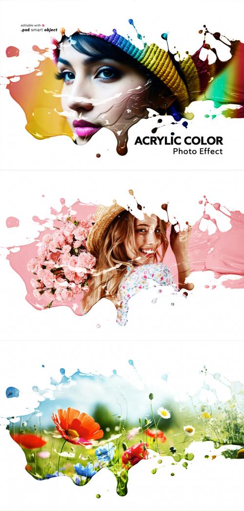 Acrylic Color Photo Effect 593524431