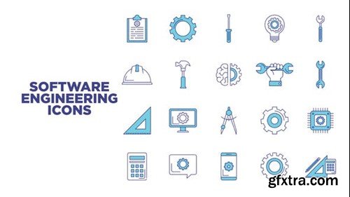 Videohive software engineering icons 45826677