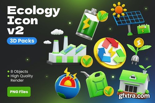 Ecology Icon v2 3D Illustrations 5LKWEK6