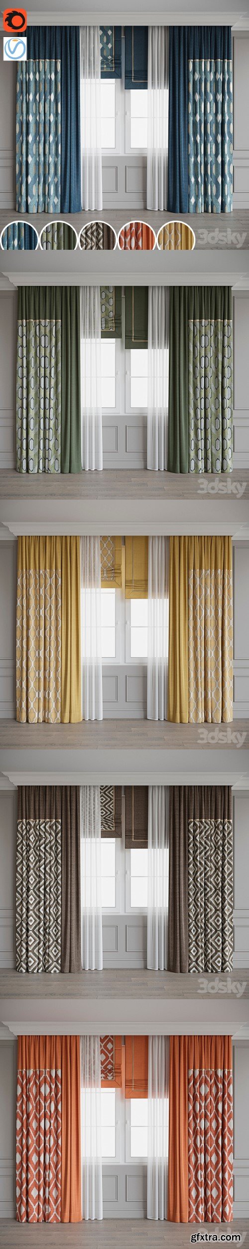 Set of curtains 102
