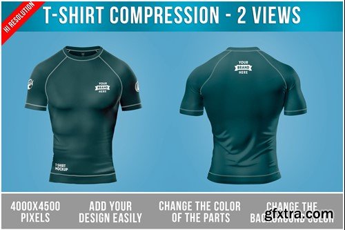 T-Shirt Short Sleeve Compression 2WHQYLV