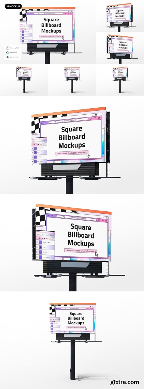 Square Billboard Mockup F6NPAL7
