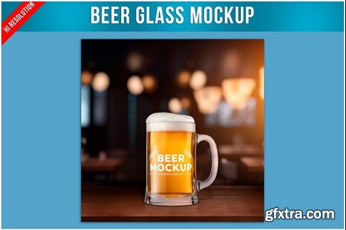 Beer Glass Mockup VVS3EFR