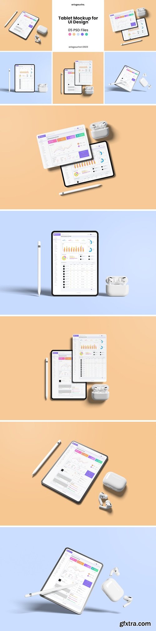 Tablet Mockup for UI Design TR4HTYN