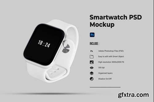 Smartwatch PSD Mockup CZHJTBG