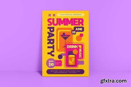 Summer Party Flyer ZBDH8H7