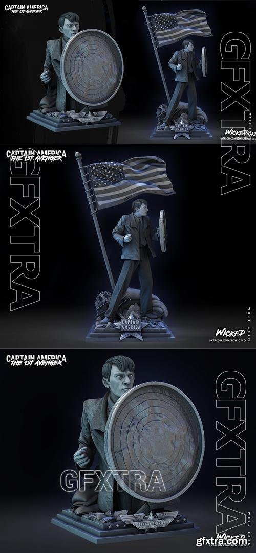WICKED - Steve Rogers Bust – 3D Print Model