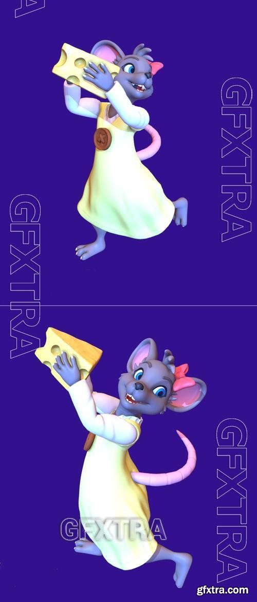 Mipsy the mouse – 3D Print Model