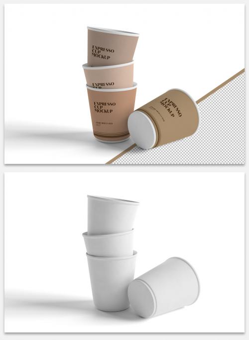 Mock Up of an Expresso Cup 490394213
