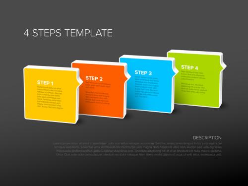 Four Steps Info Chart Layout 294413970