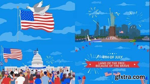 Videohive 4th Of July Independence Day Intro 45883633