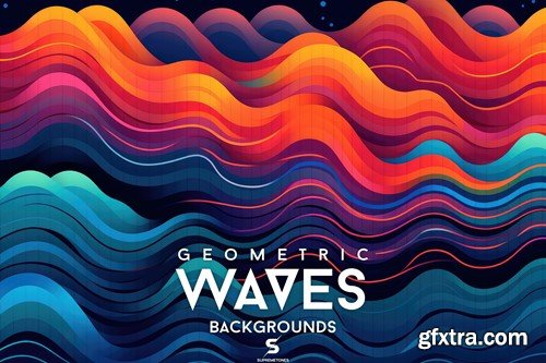 Geometric Waves Backgrounds G8VD4KC