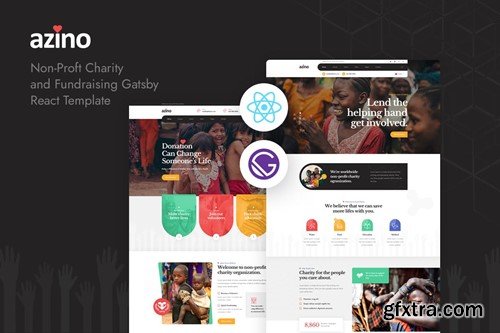 Azino - Gatsby React Nonprofit Charity Template