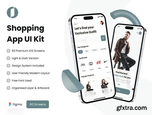 Shopping App UI Kit Ui8.net