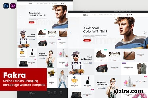 Fakra - Online Fashion Shopping Website Design 62XZTKL