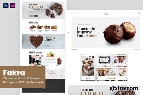 Fakra - Chocolate House Website Design CVYBG9P