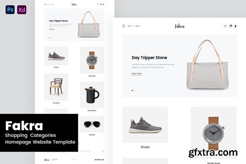 Fakra - Shopping Categories Website Design PGMWZFA