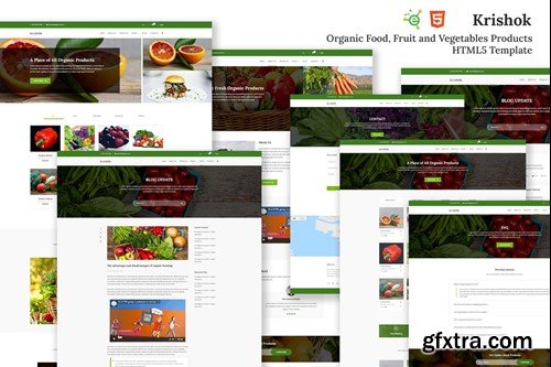 Krishok - Organic Food HTML5 Template B283JYM