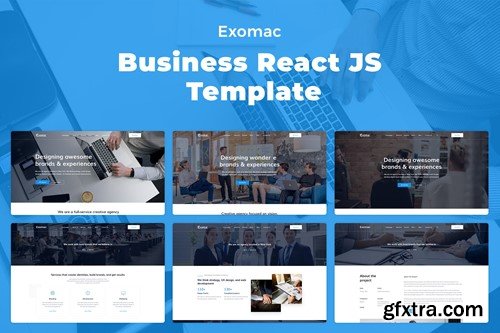Exomac – Business React JS Template 832Z3RS
