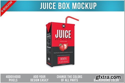 Juice Box Mockup MTXDP3D
