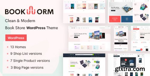 Themeforest - Bookworm - Bookstore & Bookshop WooCommerce Theme 28407971 v1.1.8 - Nulled