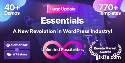 Themeforest - Essentials | Multipurpose WordPress Theme 27889640 v3.0.9 - Nulled