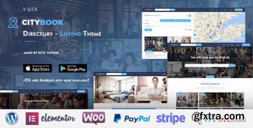 Themeforest - CityBook - Directory & Listing WordPress Theme 21694727 v2.5.1 - Nulled