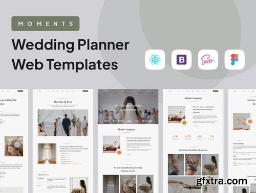 Moments - Wedding Planner Web Templates Ui8.net