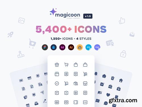 magicoon - 5,400 UI icons library