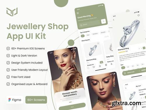 Jewellery Shop App UI Kit Ui8.net
