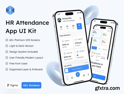 HR Attendance App UI Kit Ui8.net