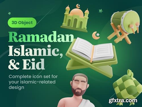 Islamy - Islamic Ramadan 3D Icon Set Ui8.net