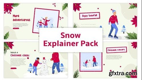 Videohive Snow Explainer Animation Scene Pack 45935172
