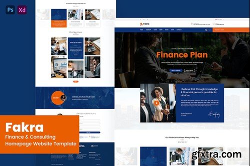 Fakra - Consulting Website Design Template T5ZLS45