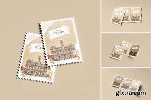 Postage Stamp Mockup NXYX8RM