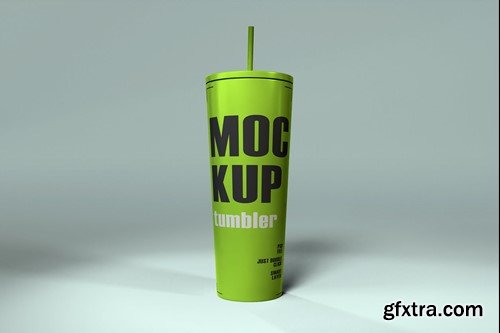 Stainless steel Tumbler Mockup X5VQPXX