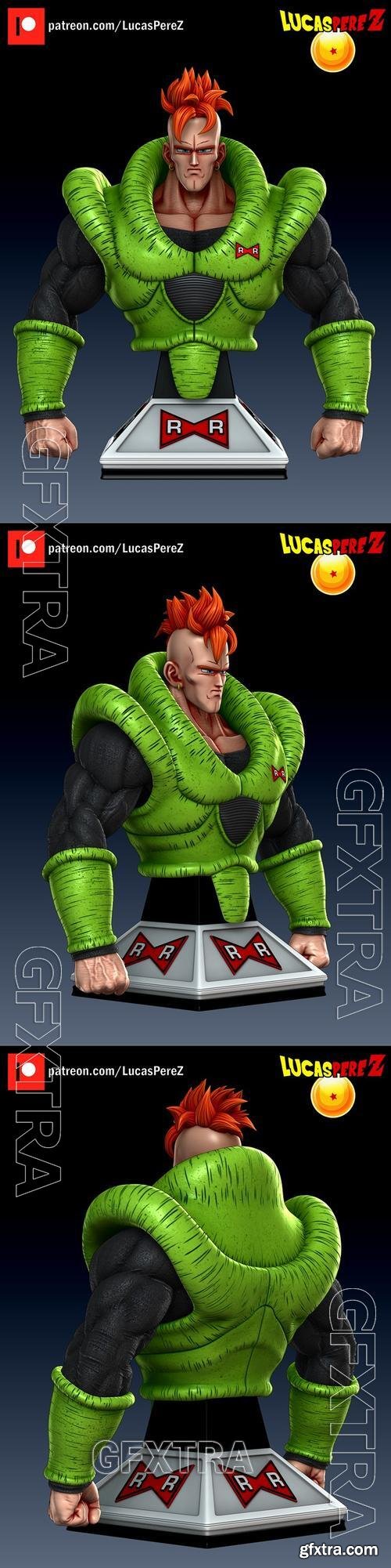 Android 16 Busto – 3D Print Model
