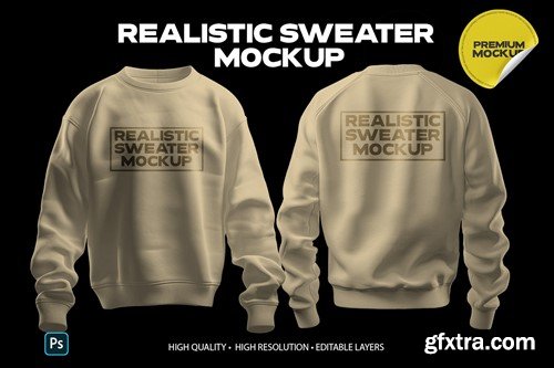 Realistic Sweater Mockup SF2BPVJ