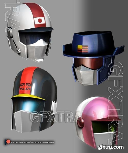 Saber rider wearable helmets – 3D Print Model