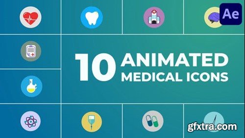 Videohive Animated Medical Icons for After Effects 45936235