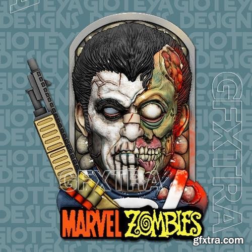 Marvel Zombies - The Punisher – 3D Print Model