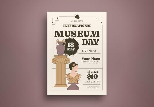 Ivory International Museum Day Flyer Layout 590980878