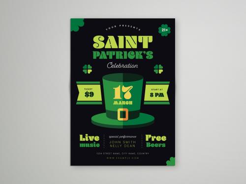 Saint Patrick Celebration Flyer Layout 322084738
