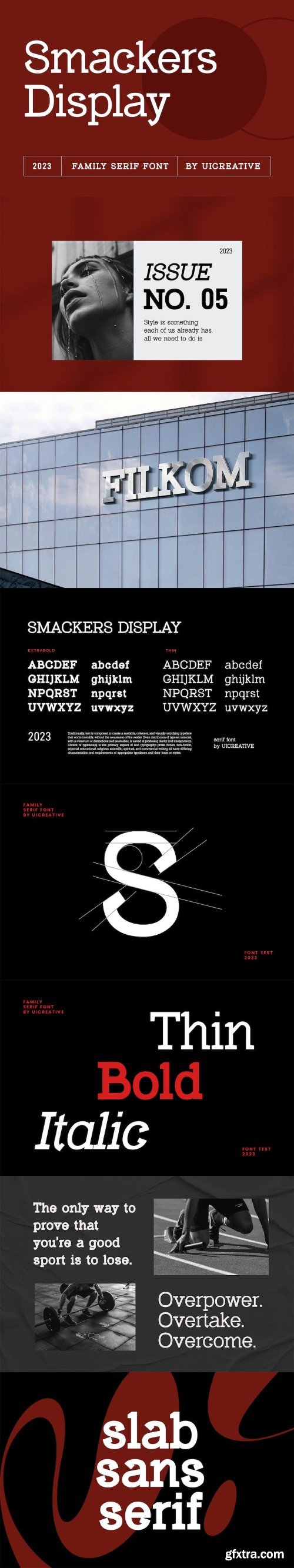 Smackers Display Serif Family Font