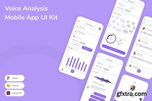 Voice Analysis Mobile App UI Kit APKC7EN