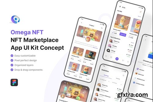 Omega NFT - NFT Marketplace Mobile App SASX9UF