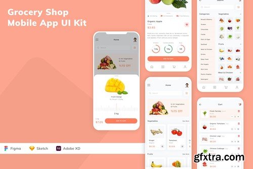 Grocery Shop Mobile App UI Kit VQBZCGN