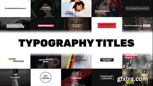 Videohive Stylish Typography Titles Pack 23706521