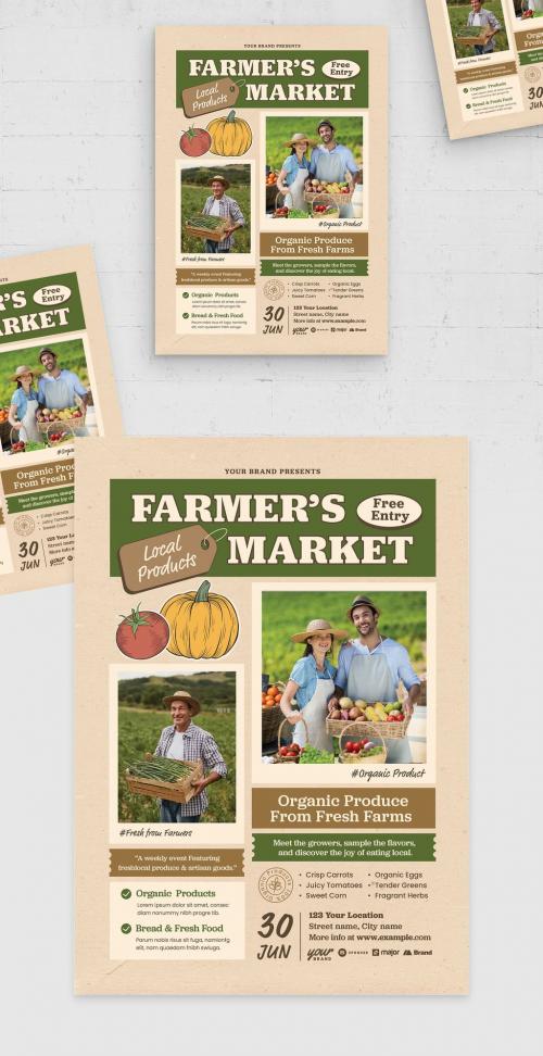 Farmers Market Flyer Template 590425955